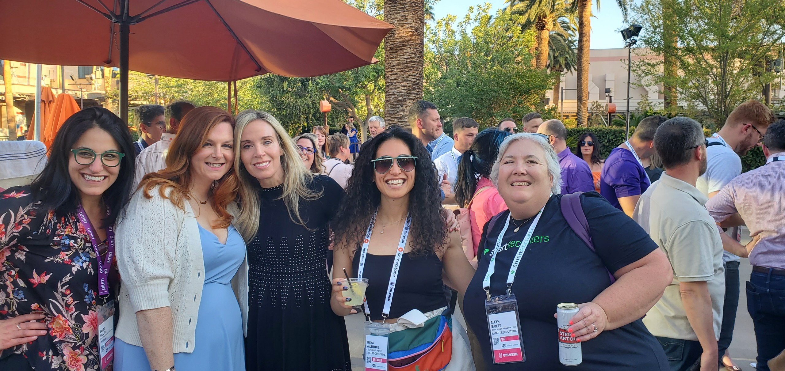 Jenny with peers and fellow speakers at UNLEASH